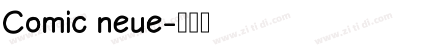 Comic neue字体转换
